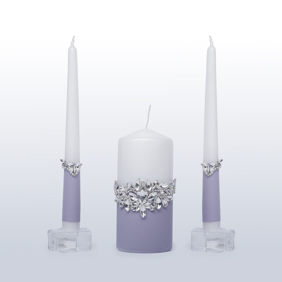 Einheitskerze 3er Set Purple Dream Hochzeit