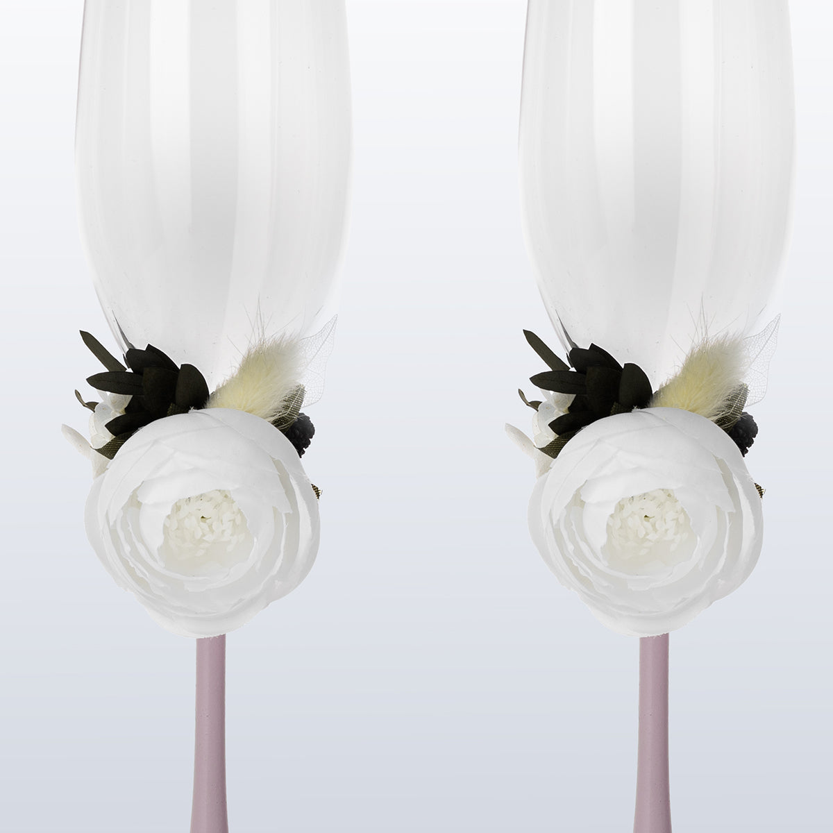 Hochzeitsgläser 2er Set Blush Pink Peony