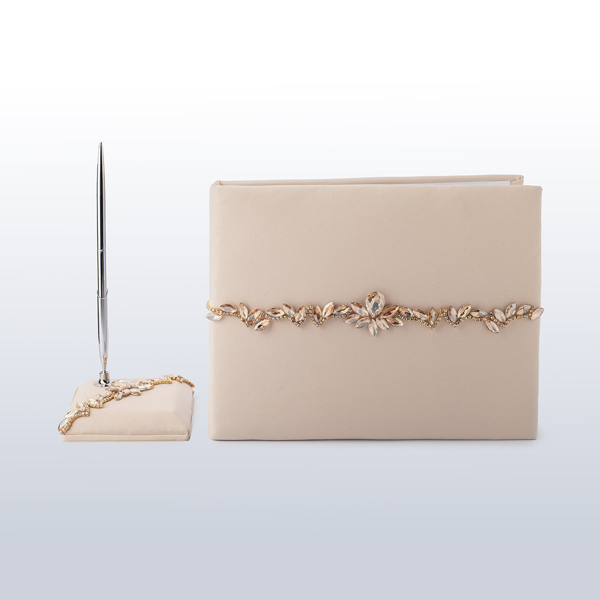 Guest book and pen Eternity Beige wedding