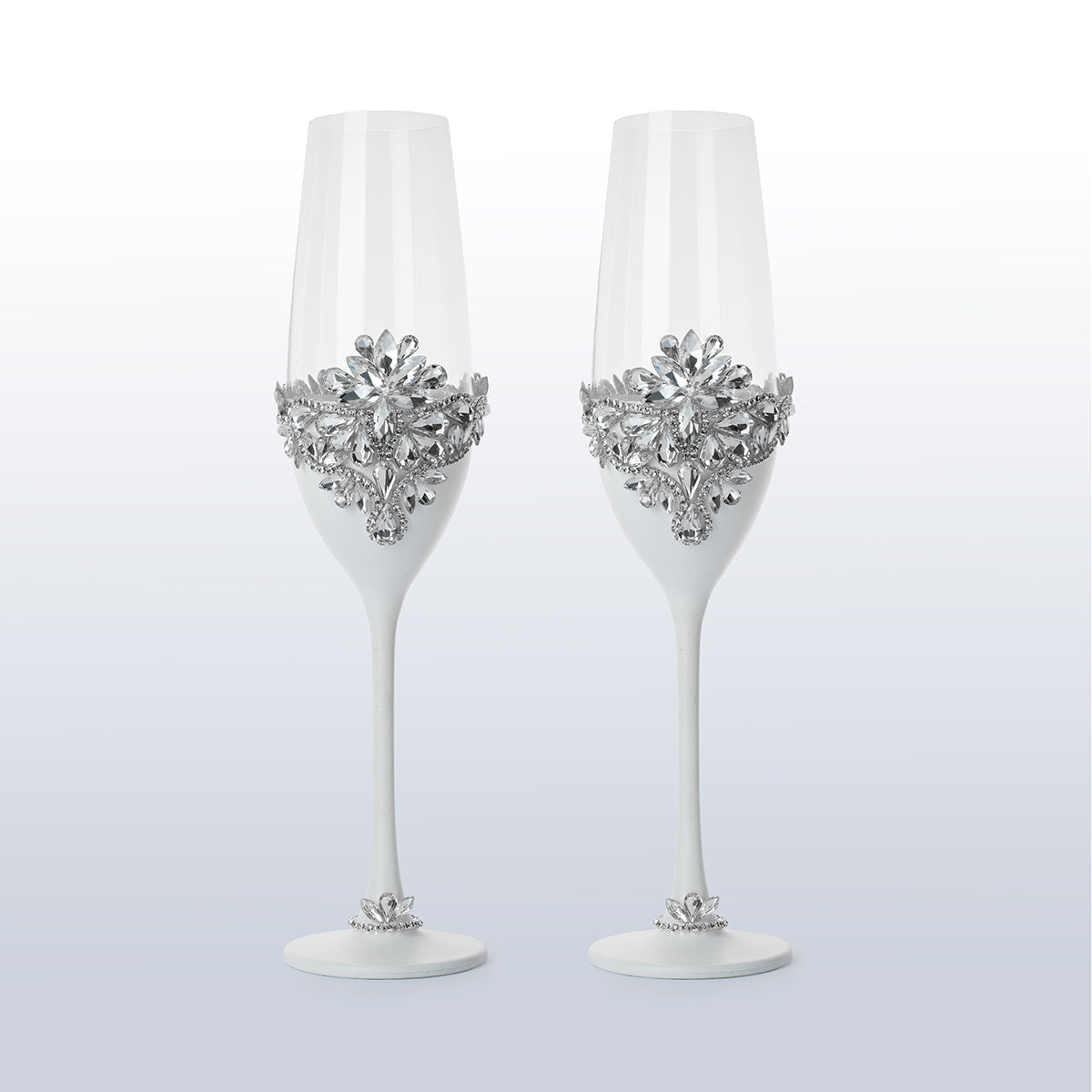 Hochzeitsgläser 2er Set Weiß Ideale Hochzeit