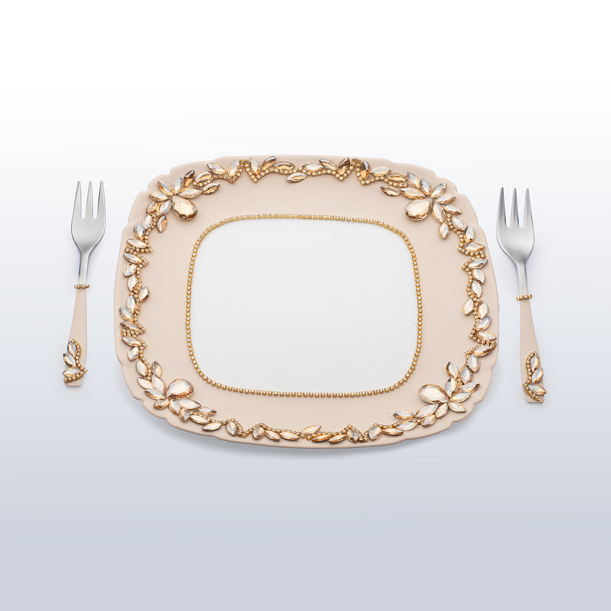 Wedding plate Eternity Beige Personalized