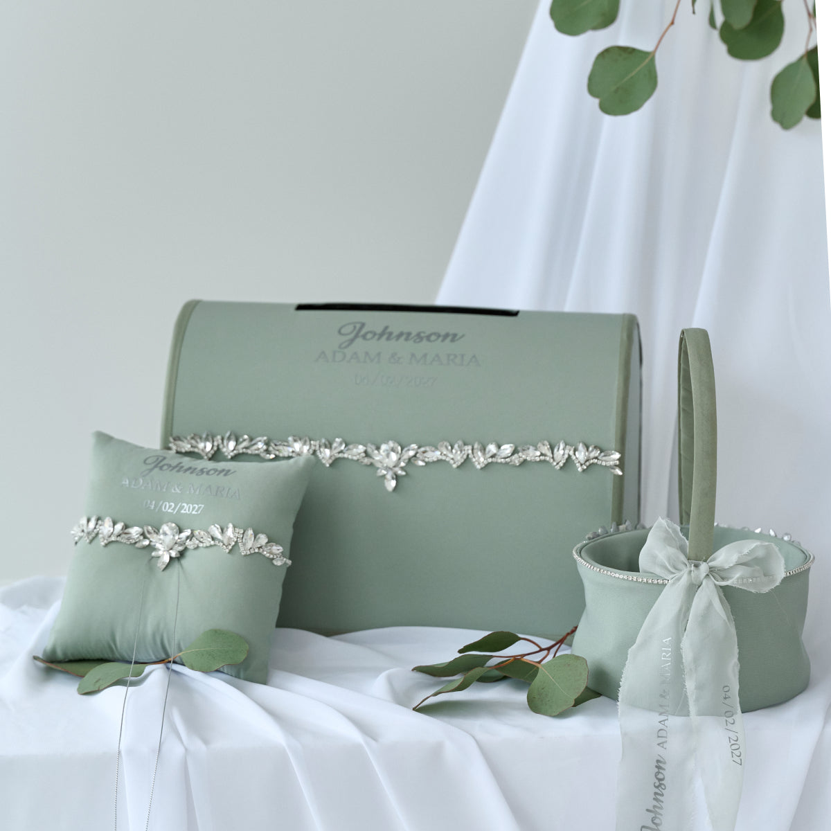 Ringträgerkissen Forever Sage grün Hochzeit