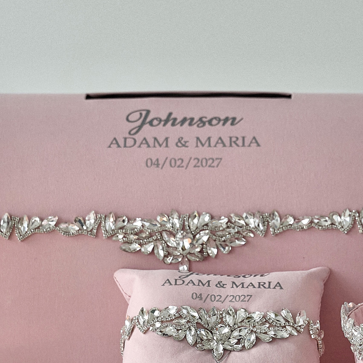 Kartenbox Happiness Pink Blush Hochzeit