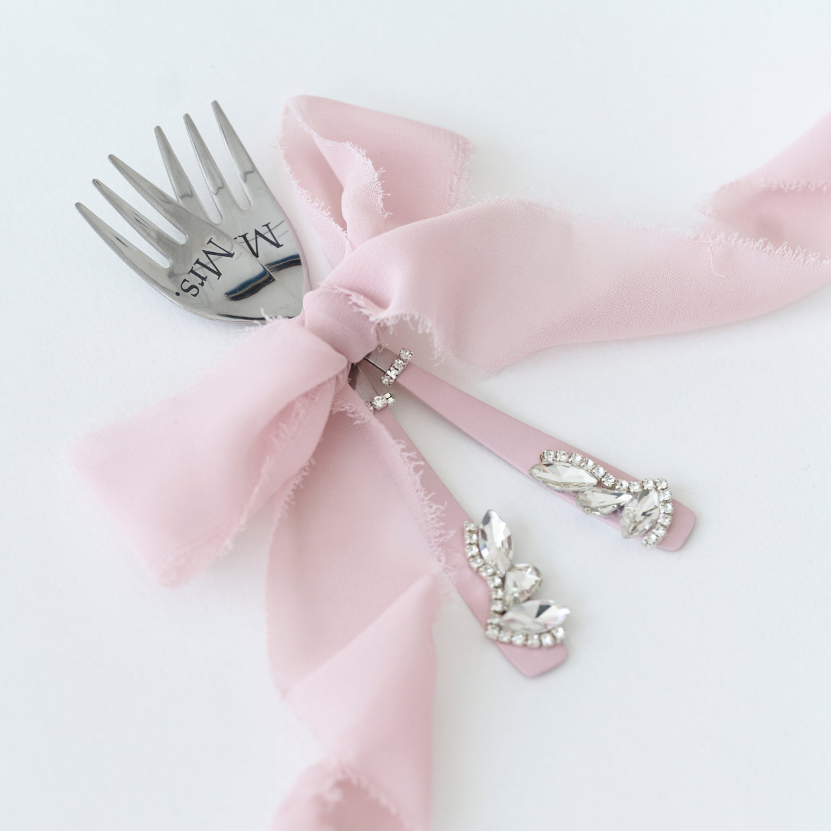 Rosa Blush Happiness Hochzeitsset 17-teilig Personalisiert