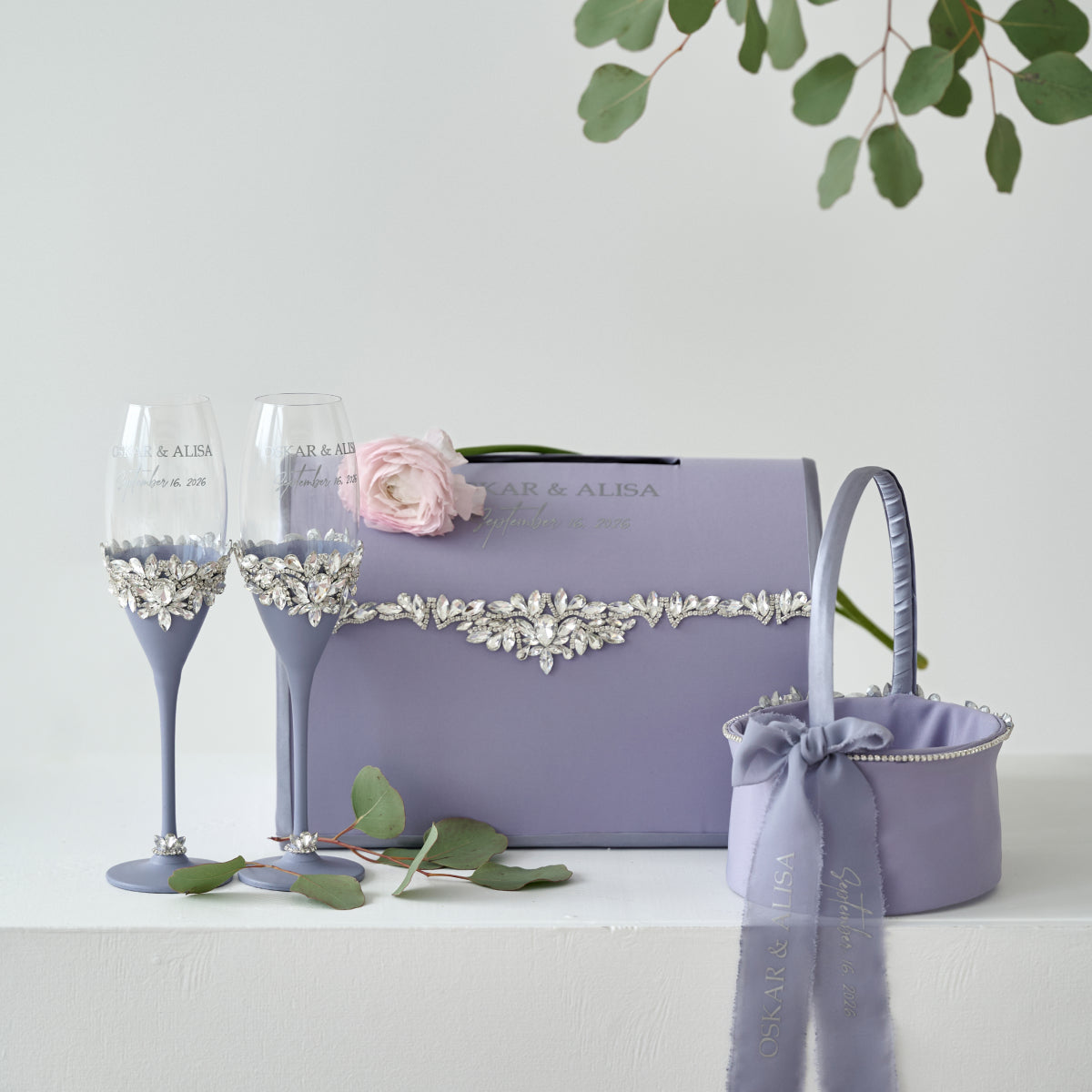 Hochzeitskartenbox Dream Lilac lila Hochzeit