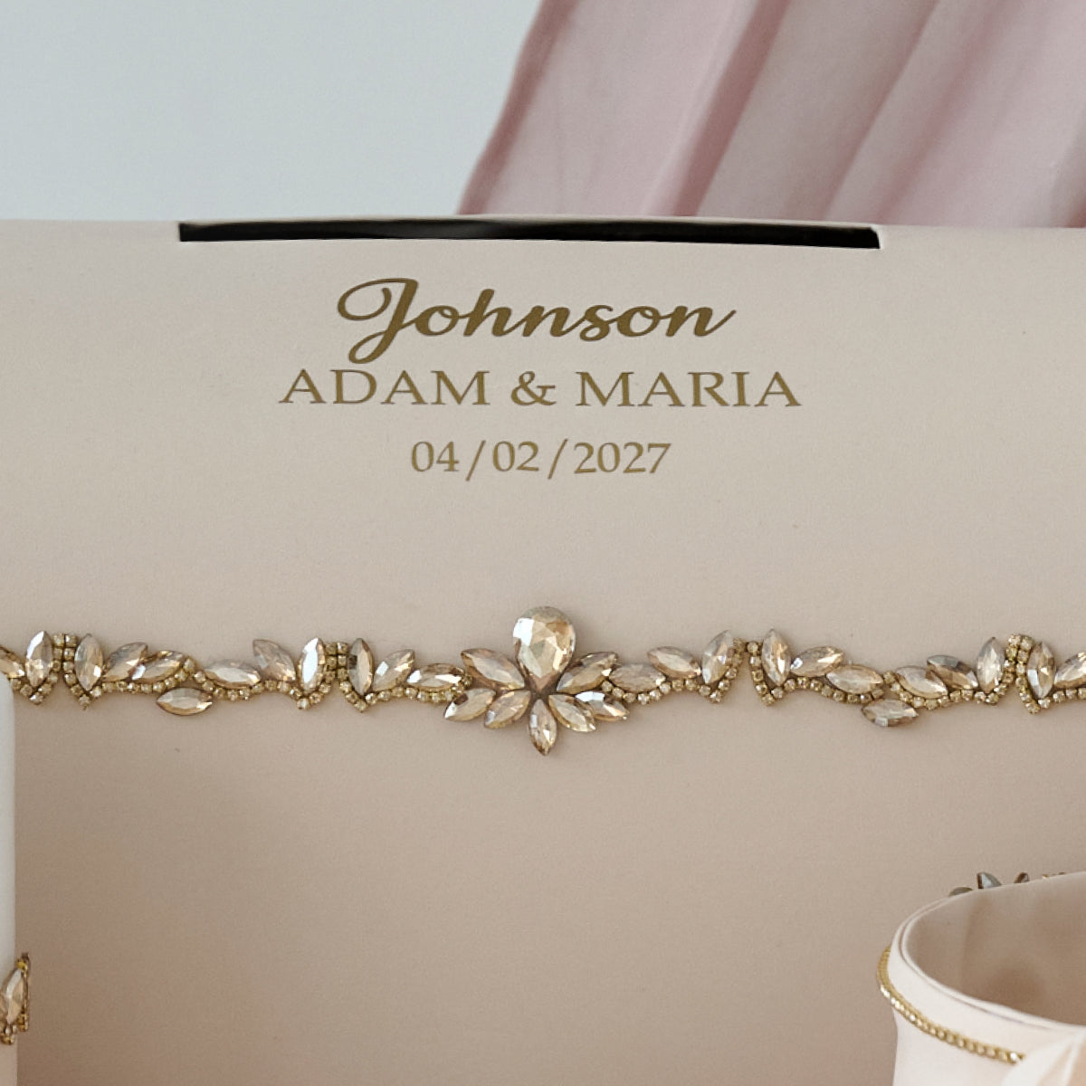Kartenbox Eternity Beige Hochzeit