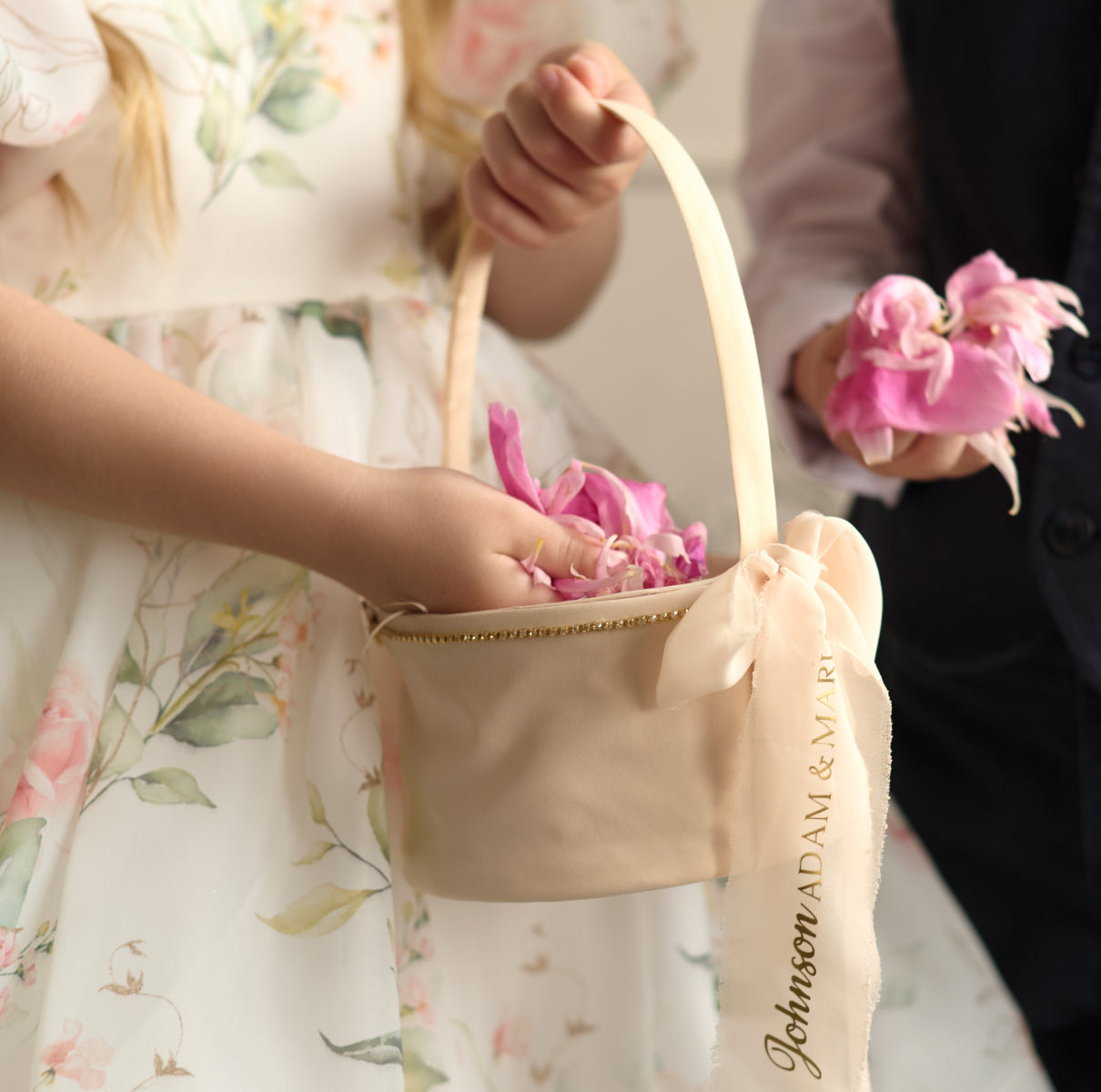 Blumenkorb Eternity Hochzeit Personalisiert