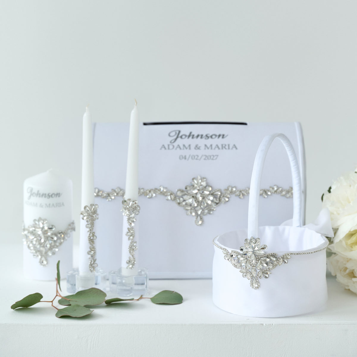 Blumenkorb Ideal White Hochzeit