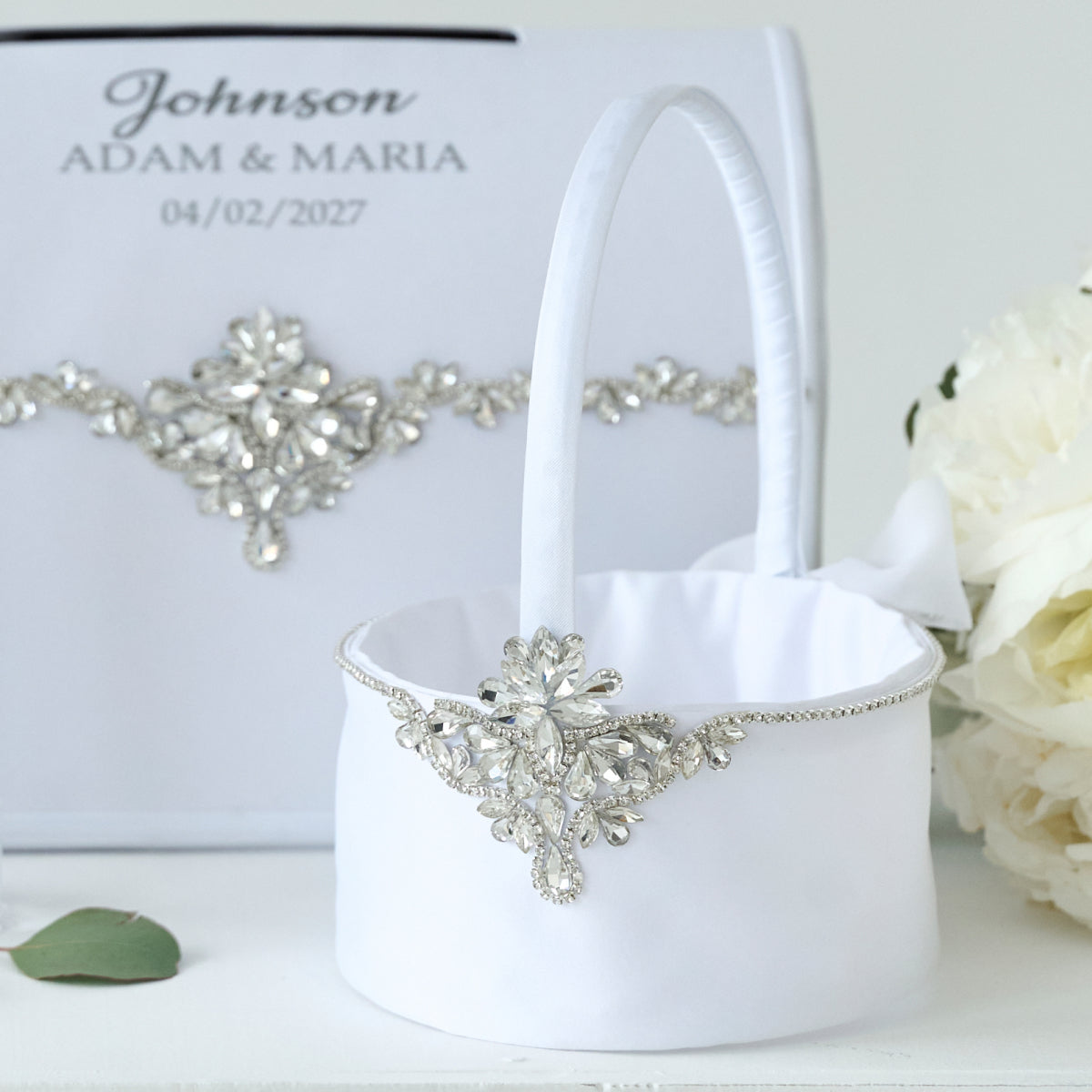 Blumenkorb Ideal White Hochzeit