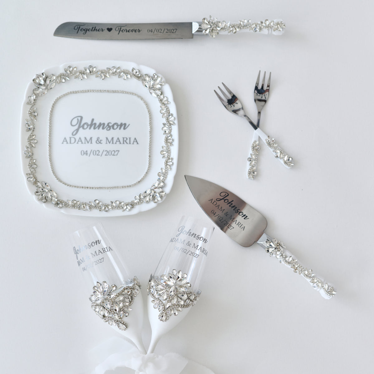 Cake server Ideal White wedding, Personalized