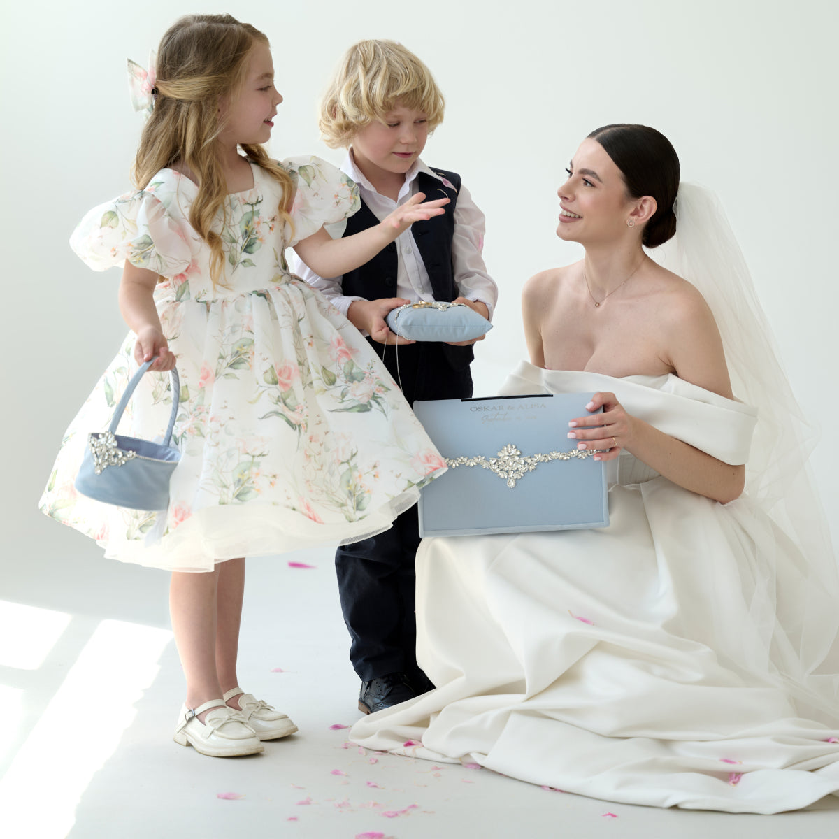 Hochzeitsbox Dusty Blue Infinity Hochzeit