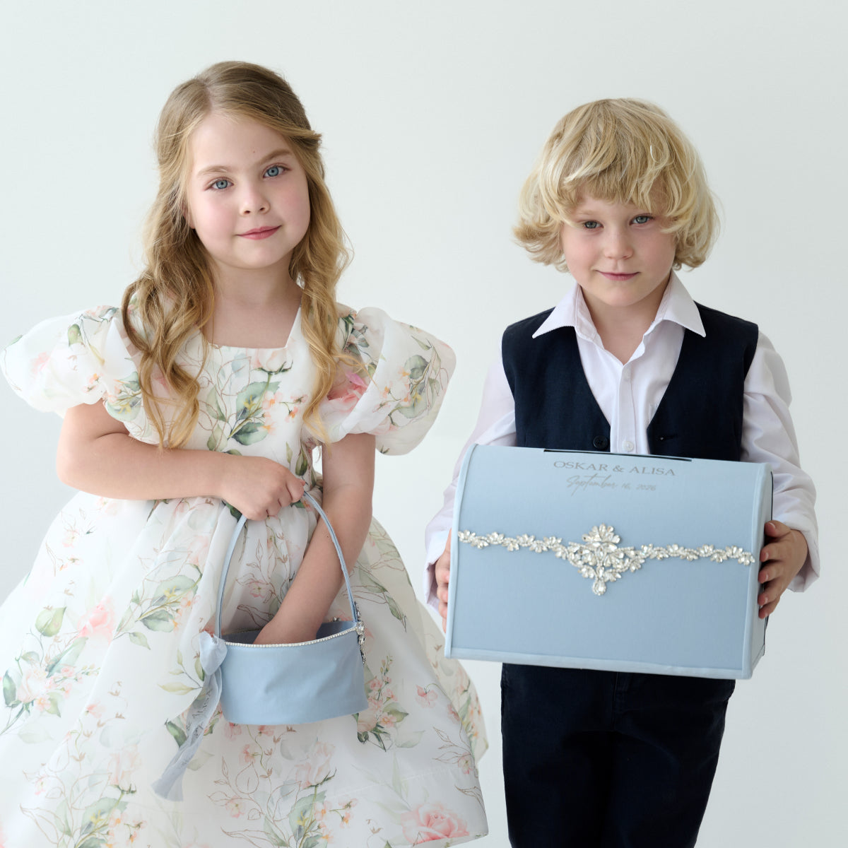 Hochzeitsbox Dusty Blue Infinity Hochzeit