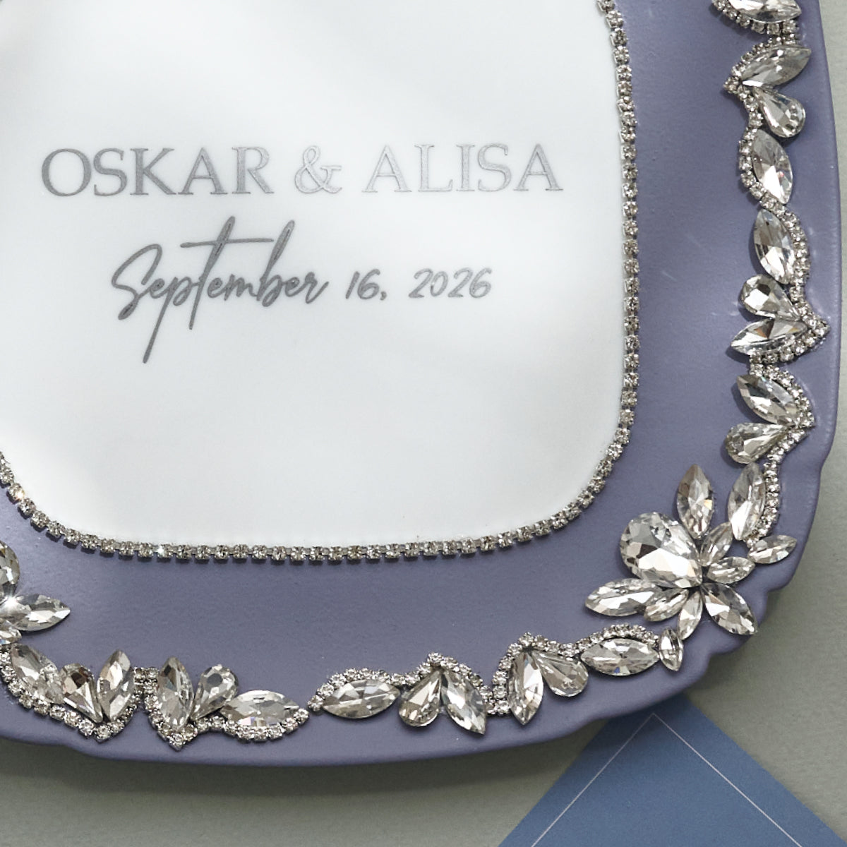 Wedding plate Dream Purple Personalized