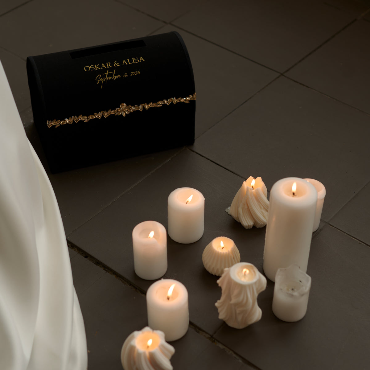 Card box Sacrament Black wedding